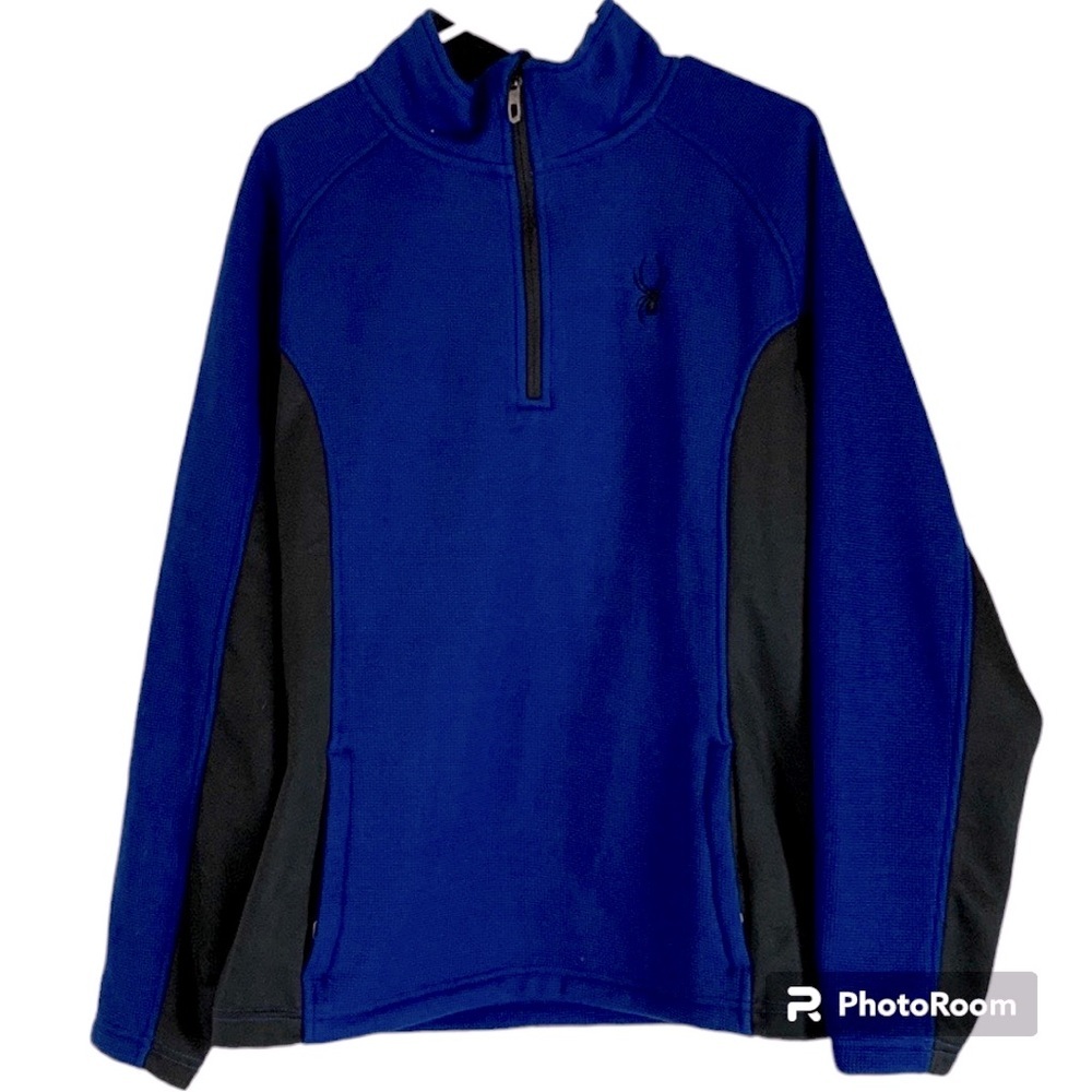 Spyder Fleece Lined Quarter Zip Pullover Jacket NWOT